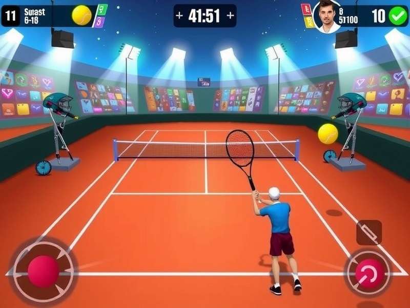 Tennis Clash Volley Victor gameplay screenshot